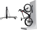 Steadyrack Bike Rack for Mountain Bikes - The Original Wall Mounted Vertical Bike Storage - Fits Wide Tires - Space Saving Pivot Design - Heavy-Duty Steel Rack for Indoor Garage, Apartment or Home Use