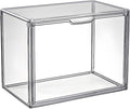 Clear Stackable Plastic Storage Bins with Lids, Large Gray Organizer Containers for Home, Kitchen & Closet Organization