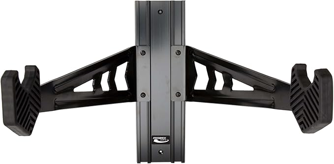 FEEDBACK SPORTS | Velo Wall Rack Bike Storage | Bicycle Hanger Mount W/Adjustable Arms | Road, Gravel, Mountain Bike Compatible | For Garage, Apartment, Shed | Black