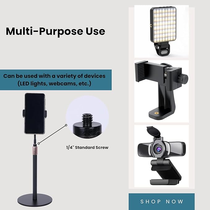 Adjustable Wig Head Stand – Matte Black Metal, 11" to 17.5" Height, Works with Foam or Canvas Heads, Nail Practice Hand & More. Sturdy Non-Slip Base, Easy to Set Up (Frosted Black)