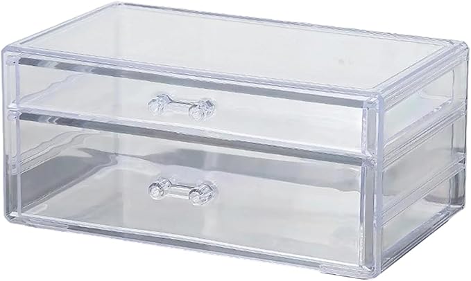Space Saving Acrylic Cosmetic Storage Drawers Multi Drawers Acrylic Organizer Modern Jewelry Organizer for Organizing Cosmetics and Jewelry