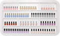 Wall Mounted Nail Polish Racks 4 Tier Hanging Nail Polish Storage Holder Cosmetic Display Stand Nail Polish Shelf Organizer for Home Salon Business Spa