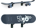 Skateboard Wall Mount Skateboard Hanger Skate Deck Display Holder Skateboard Hook Ski Rack for Garage Longboard Rack Snowboard Storage (4pcs)