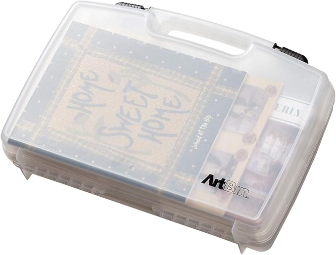 ArtBin 17 inch 8017AB Quick View Carrying Case, Portable Art & Craft Organizer with Handle, 1 Plastic Storage Case - 17" Standard Base Open Core