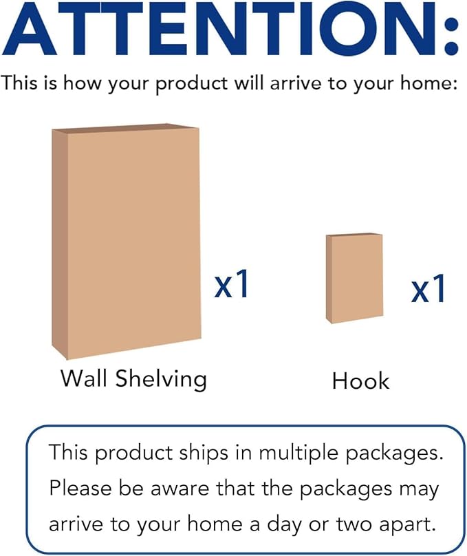 FLEXIMOUNTS 2-Pack 2x6ft Garage Shelving with Hooks, 24-inch-by-72-inch Wall Shelf Garage Storage Racks Floating Shelves, Black, Classic Series