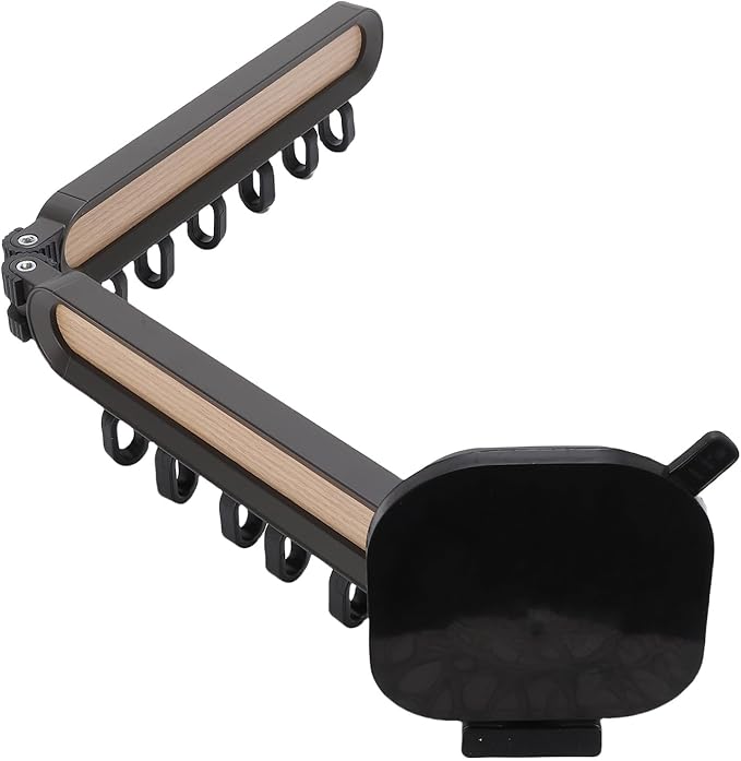 Pissente Wall Mounted Clothes Drying Rack, Aluminum Alloy Foldable Hanger Rack with 360 Degree Rotation for Laundry and Bathroom Use