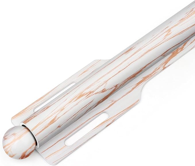 FIRJOY 12" Valet Rod for Closet Pull Out (1 Pack, Marble Grain)