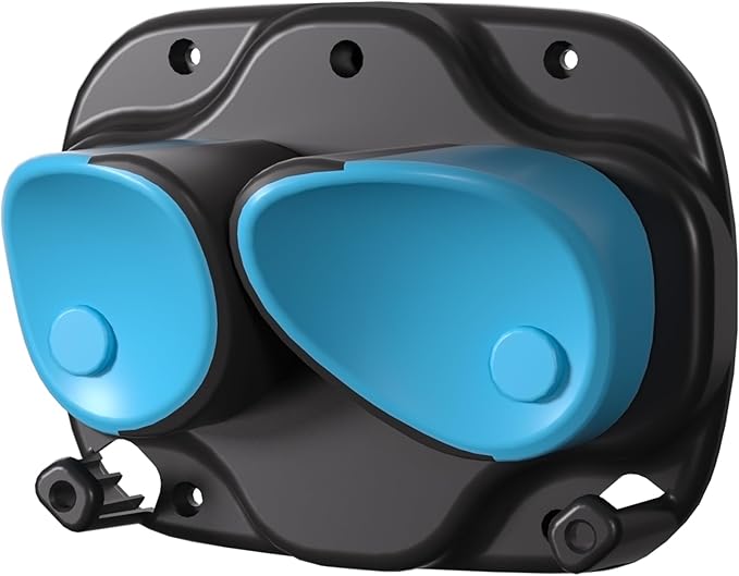 WDZREE Ski & Snowboard Wall Rack for Garage, Fits Any Ski or Board, Ski Wall Mount Garage Organization Holders, Damage-Free Storage Rack, Space-Saving Clamp Winter Gear Organizer, Blue (Blue, 1 Pack)