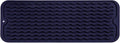 Silicone Dish Drying Mat for Multiple Usage,Easy clean,Eco-friendly,Heat-resistant Silicone Mat for Kitchen Counter,Sink,Bar,Bottle,or Cup Navy Blue M 17 inches x 6 inches