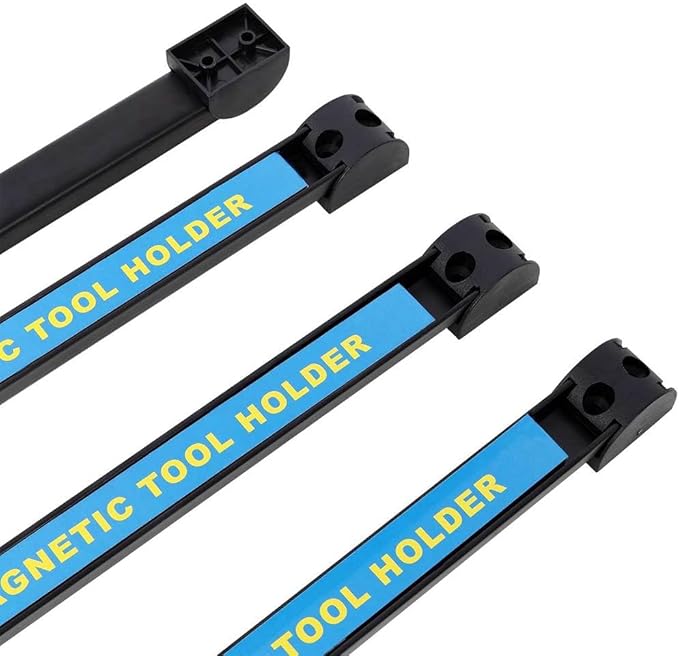 Magnetic Tool Holder 5 Pack, 18" Heavy Duty Magnetic Tool Bar Strip with Mounting Screws, Wall Mounted Metal Tool Organizer Rack for Garage, Workshop, Home, Tool Storage and Organization, Blue