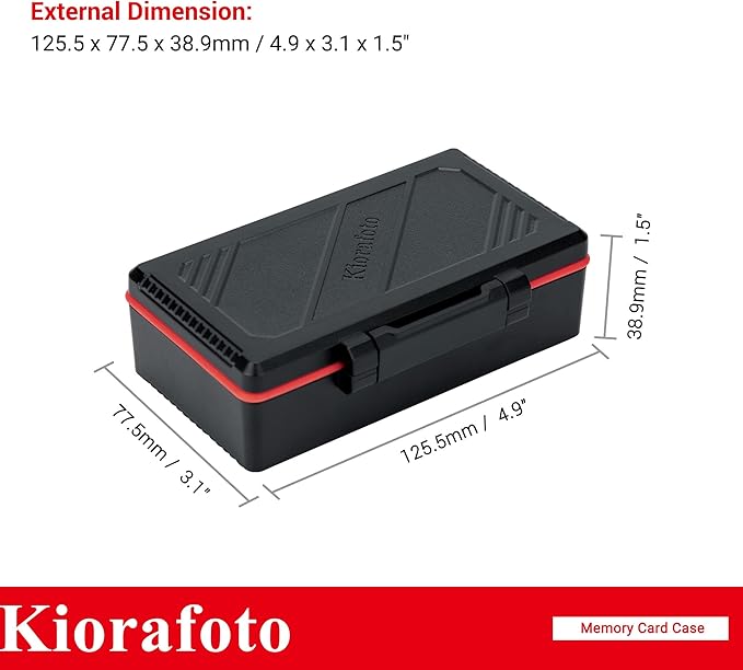 36 Slots SD MSD Memory Card Case Holder Water-Resistant Anti-Shock Storage Organizer for 21 SD SDHC SDXC/CFexpress Type-A/Switch Game Cards & 15 Microsd TF MSD Cards * Vertical Style