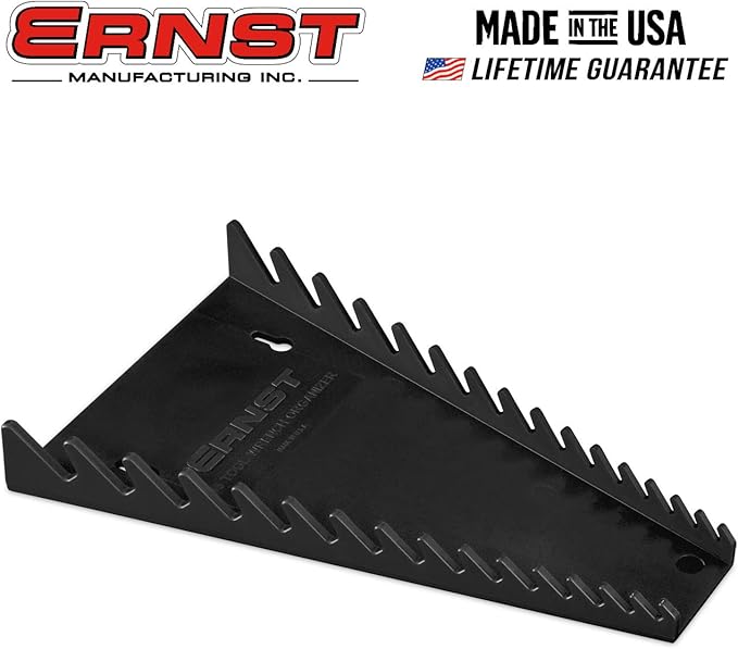 ERNST 5067 Standard 15 tool Wrench Organizer - Black