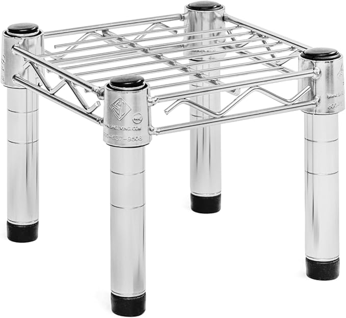 Shelving Inc. 8" d x 8" w Chrome Wire Shelving with 1 Tier Shelf, Weight Capacity 800lbs Per Shelf