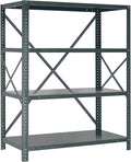 Quantum Storage Systems 39-1236-4 IRONMAN Solid Heavy Duty 4 Shelves 39" H x 36" W x 12" D