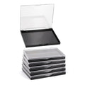 Magnetic Makeup Palette with Clear Top, 5 Pack Empty Eyeshadow Palettes depots Travel Storage Box for DIY Cosmetics Bronzer Highlights Powder (Small Palette - 4.8" x 4")