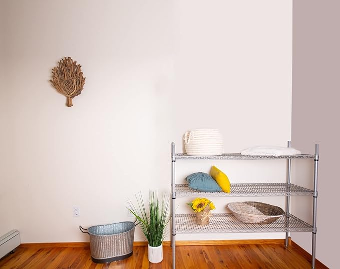 Omega 14" Deep x 72" Wide x 80" High 3 Tier Gray Starter Shelving Unit