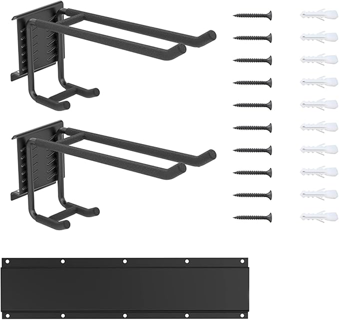 Snowboard Wall Rack, Ski Rack Wall-Mount with Gravities Locking Compact Ski Storage for Garage Skis Holders for Wall Antislip Protecting Equipment Storage Tool Organizer