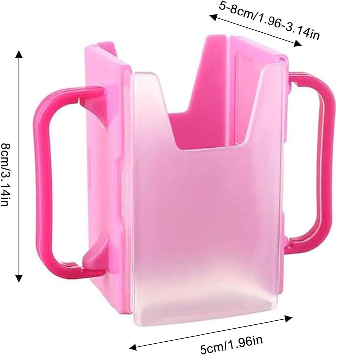 Milk Box Holder - Toddler Drinking Bottle Holder, Reusable Toddler Cup Holder | Squeeze Proof Pouch Holder, Portable Juice Bag Holder, Adjustable Drink Pouch Holder Suitable for Kids and Toddler
