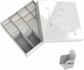 Trading Card Storage Box with 4 Cards Stoppers, 3200 Count Cardboard Storage Box for Sports, Tcg, Mtg, Standard Card, Bulk Collectible Trading Cards (1-Pack)