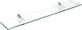 Spancraft Glass F-12x14-Chrome Falcon Glass Shelf, Chrome, 12" x 14"