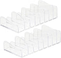Uonlytech 2pcs Transparent Eyeshadow Palettes Organizer Makeup Holder Cosmetic Storage Stand for Vanity Desktop Scratch-resistant Pallet Display Rack for Easy Access and Neat Arrangement