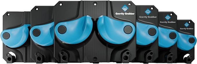 Gravity Grabber - Ultimate Ski & Snowboard Wall Rack | Secure, Non-Slip Storage | Fits Any Ski/Board | Garage Organization | Ski Storage Rack | Snowboard Storage Rack | Winter Gear Organizer | 6 Pck