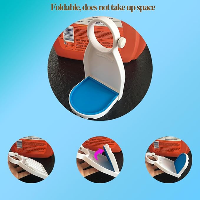 Laundry Detergent Station 2 Pack - Drip Catcher/Cup Holder Fits Most Bottles, No Leaks (3.5" x 3.5" x 5.9", White)