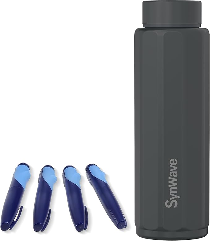 Synwave Insulin Cooler Travel Case for 3–4 Pens,Medication Cooler for Travel with Anti-Bulging Gel Ice Pack,TSA Approved,Non-Charging Cooling