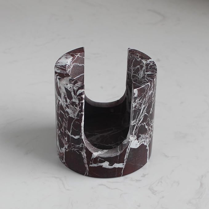 Natural Marble Travertine Sponge Holder for Kitchen Counter, Drying Rack, Sponge Caddy for Sink Organizer - Rosa Levanto Marble