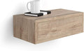 Mobili Fiver, Riccardo Floating nightstand, Oak, Made in Italy