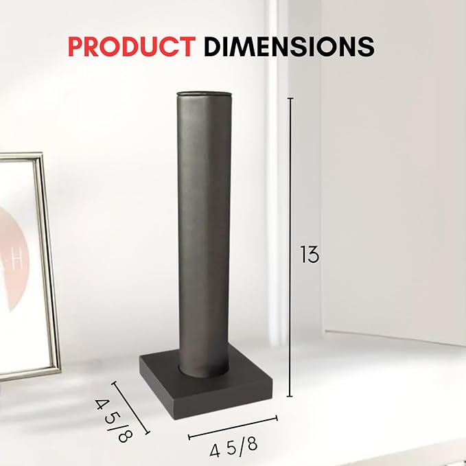 Novel Box Silver Leatherette Vertical Bracelet/Bangle Display Tower - Jewelry Organizer Tower Stands for Bracelet Displays - Hair Tie Bangle Bracelet Watch Scrunchie Holder for Selling or Personal Use
