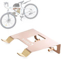 Bike Wall Mount With Shelf, Heavy-Duty Adjustable Bike Hanger, Multifunctional Wall Mount, Hold Up To 66lbs for Horizontal Storage of Road, Hybrid Bikes in Garage, Home, Apartment (White)