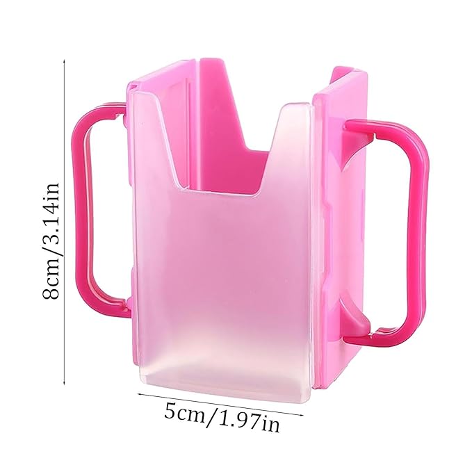 Juice Bag Holder - No Holder for Milk Box,Portable Juice Bag Length Adjustable, Spill Proof Milk Carton Holder for Home, Car, Traveling