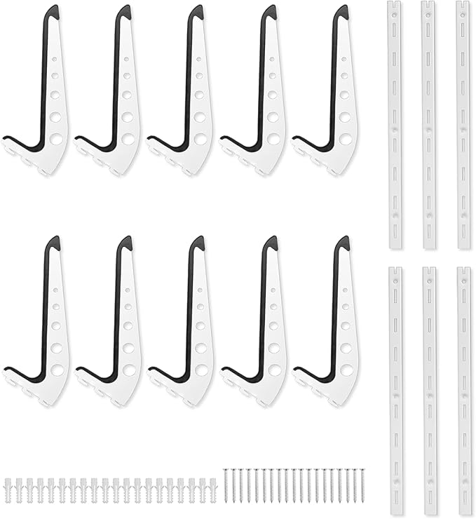 Snowboard Wall Mount, Adjustable 5/6 Board Surfboard Rack, Surfboard Wall Hangers for Surfboard, Wakeboard, and Snowboard Storage at Home or Garage