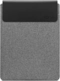 Lenovo Slim Laptop Sleeve 16 Inch Notebook/Tablet - Compatible with MacBook Air/Pro - Eco-Friendly Lightweight Case with Accessory Pocket & Magnetic Closure - Grey