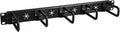 StarTech.com 1U 19" Cable Management Organizer - D Ring Hook Network/Server Rack Cord Manager - Data Center Horizontal Wire Panel with Passthrough Holes w/Mounting HW - EIA/ECA-310-E (CABLMANAGERH)