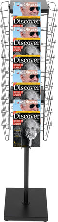 360°Rotating Magazine Rack Floor,Brochure Display Stand Magazine Displa Holder for Retail, Office & Trade Shows