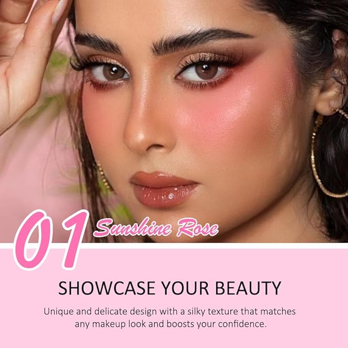 evpct 2In1 Blush Contour Multiuse Makeup Stick, Rose & Warm Nude Brown Creamy Butter Blush Bronzer Contour Contouring Stick for Cheeks Lip Eyes Faces, Ultra-Creamy Radiant Finish, Vegan & Cruelty-Free