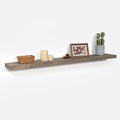 Solid Reclaimed Wood Floating Shelf 48inches Width and 8 inches Depth, Rustic Reclaimed Barnwood Wall Hanging Shelves with Invisible Heavy-Duty Metal Bracket，Cement Grey