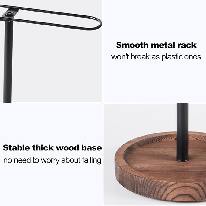 Sunglass Organizer, Multiple Glasses Holder Stand for Men and Women, Wood Eyeglass Holder Rack, Metal Sunglasses Organizer Storage for dresser, desk, bedroom, nightstand