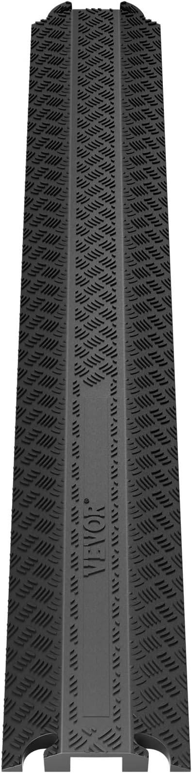 VEVOR Thermoplastic Rubber Drop Over Cable Cover Ramp, 2,000 lbs/axle Load Capacity, Heavy Duty TPR Cable Hose Protector Ramp, Floor Cord Cover for High Walking Traffic Areas Home Office Warehouse