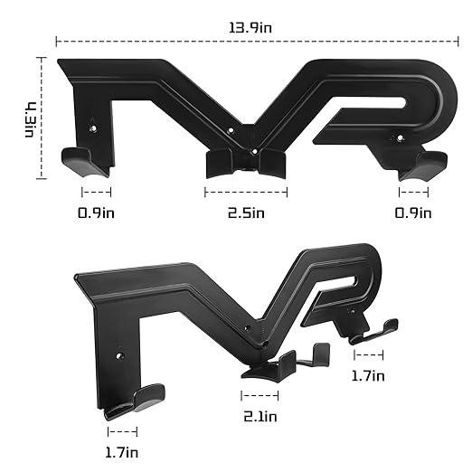 Geekria VR Wall Mount Storage Stand Compatible with Playstation VR2, Meta Quest 2, HTC Vive, Vive Pro, Valve Index, Mixed Reality Headsets Holder (Black)
