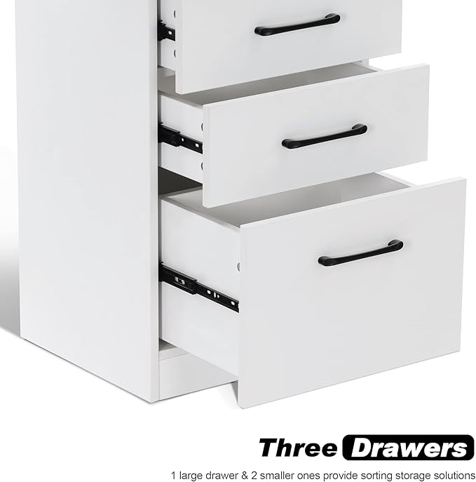 BarberPub Salon Storage Cabinet Beauty Locker Hair Dryer Holder Stylist Spa Equipment with Drawer 2035 (White)