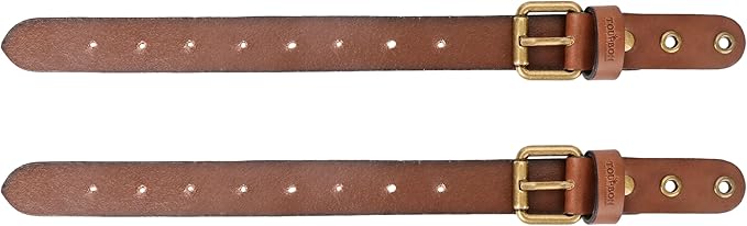 Tourbon Leather Wall Hanging Straps, Buckle Closure for Axes Hatchets & Tools, Heavy Duty Tool Hangers, Gun Rack Wall Mount Display, Axe Mount Holders, Sword Organizer Hooks, Set of 2