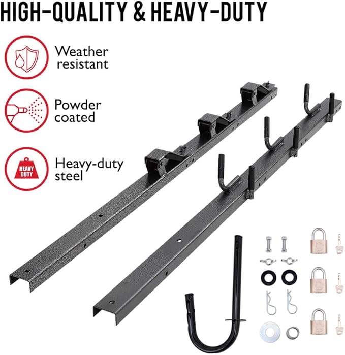 ELITEWILL 3 Place Weedeater Rack and 2 Place Backpack Blower Rack for Open Trailer