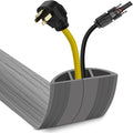 Floor Cord Cover 3.3FT Cord Covers for Wires on Floor Protect Wires & Prevent Trip Hazards, Easy to Cut for Home, Office, School, Concerts, Cavity W0.6in x H0.32in