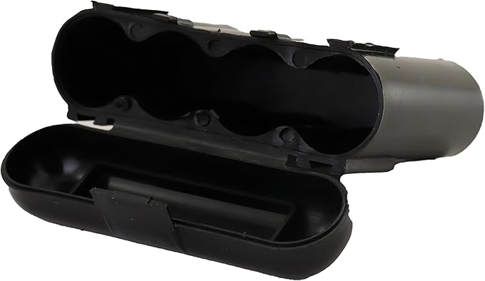 Powertron Batteries 3 Pack AA/AAA / CR123A Black Battery Holder Storage Cases
