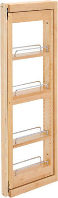 Rev-A-Shelf Kitchen Cabinet Pullout Wall Filler Wooden Organizer Slide Out Pantry Storage w/Soft-Close in Multiple Sizes, 3 x 36 In, 432-WFBBSC36-3C