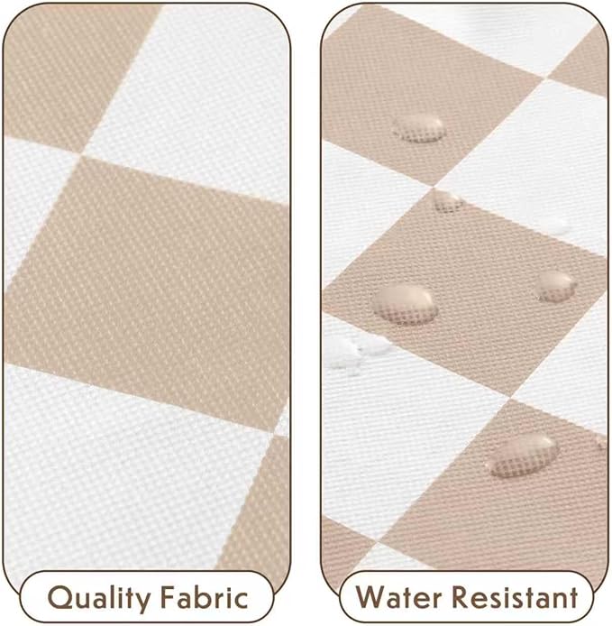 Beige Checkered Clothes Storage Bins, 100L Large Blanket Storage Bags 3 Pack, Closet Organizers and Storage Containers for Comforters, Bedding, Foldable Organizer with Handle