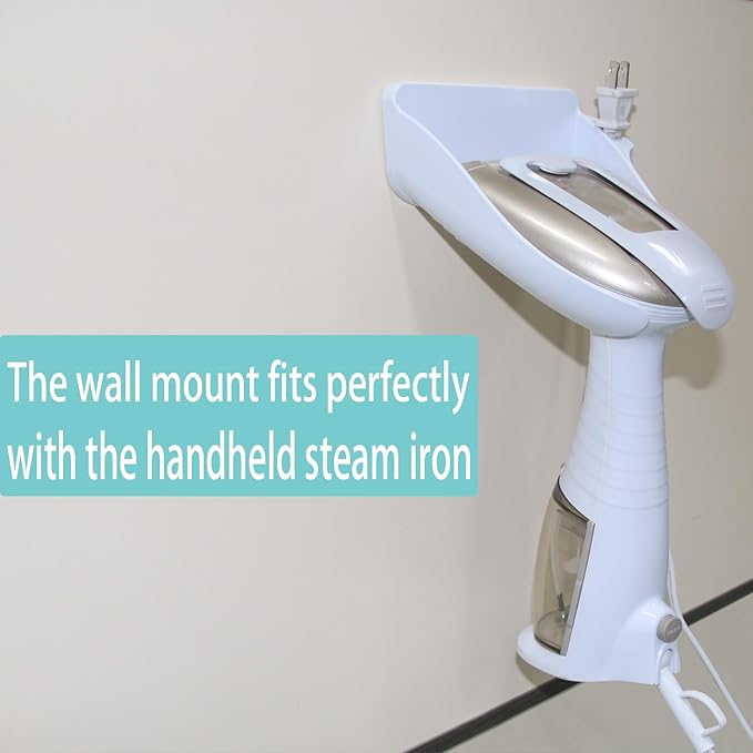 Ironing Board Hanger Wall Mount for Clothes for Conair Handheld Garment Steamer，for Laundry Rooms Storage Organizer,Garment Steamer Stand Compatible with Conair GS59X、GS59B Models (Black)